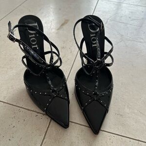 Dior Women's Black Strappy Heels